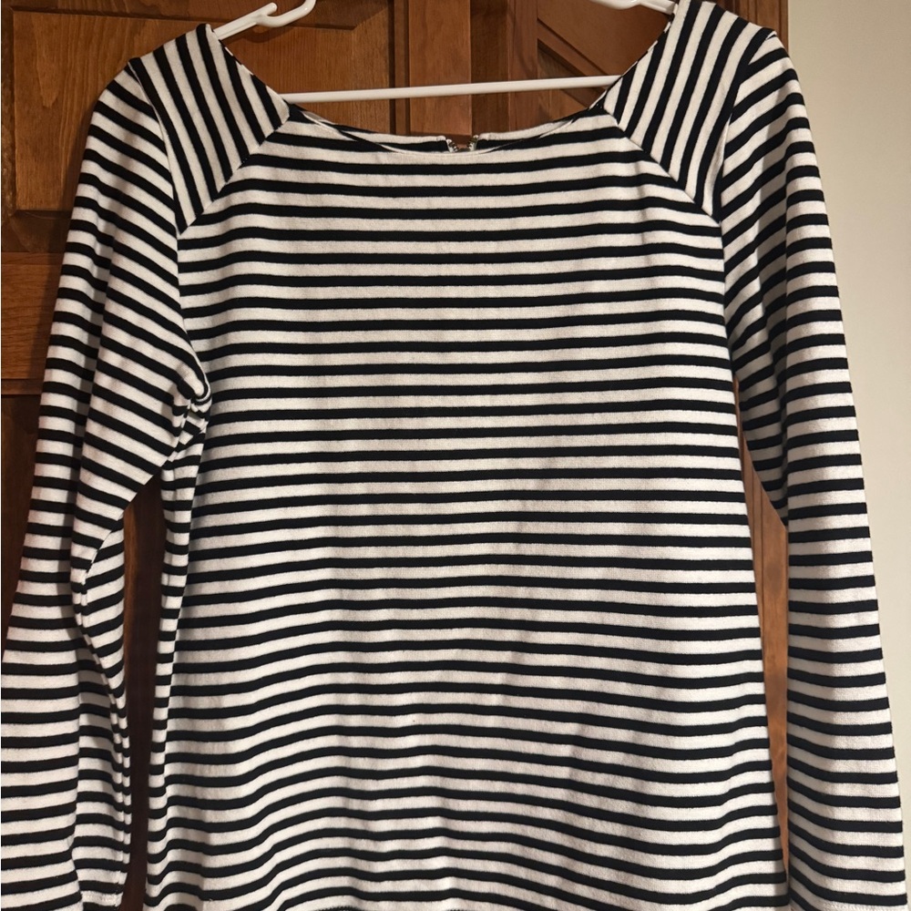 Striped Black and White Women's Top